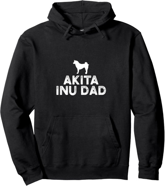 Akita Inu dad dog dog owner dog dad saying Pullover Hoodie