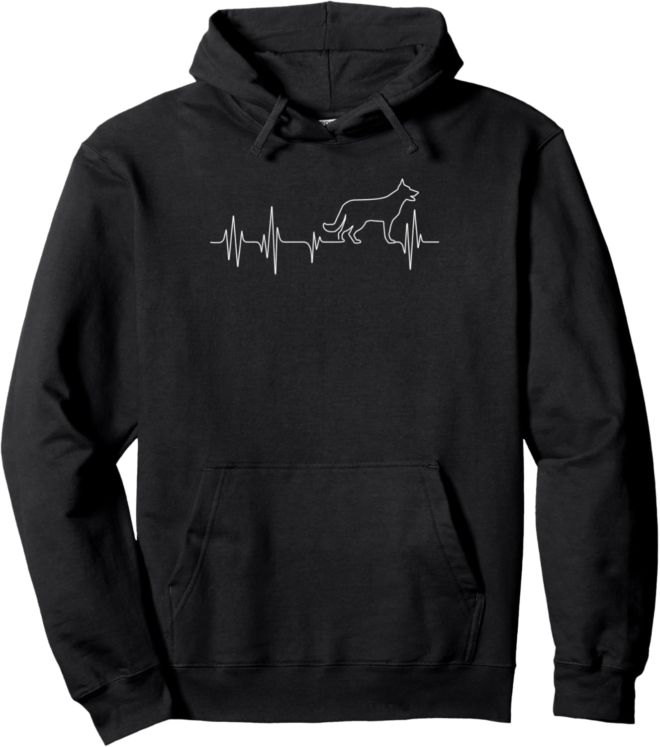German Shepherd Pulse Heartbeat - Dog Lover Pet Owner Pullover Hoodie
