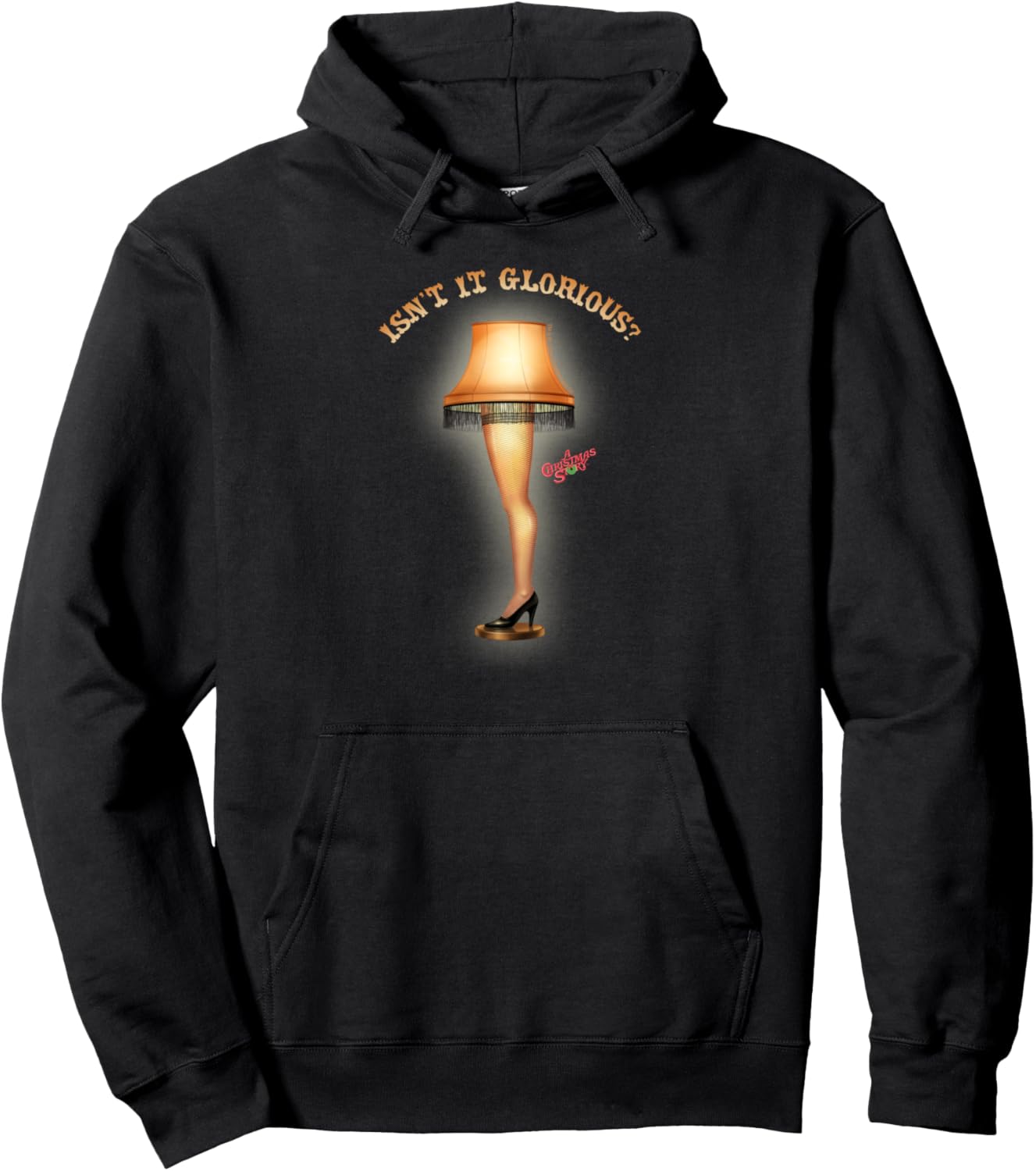 A Christmas Story Glowing Glorious Leg Lamp Funny Holiday Pullover Hoodie