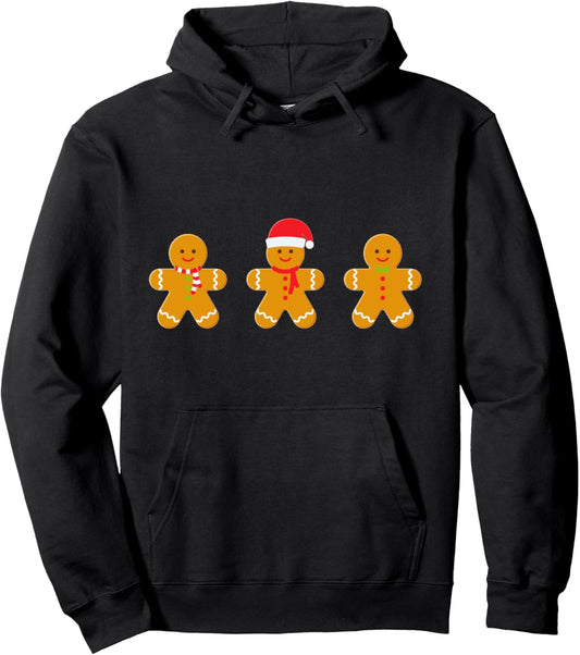 Gingerbread Christmas Hat Cookie Baking Xmas Bakers Pullover Hoodie