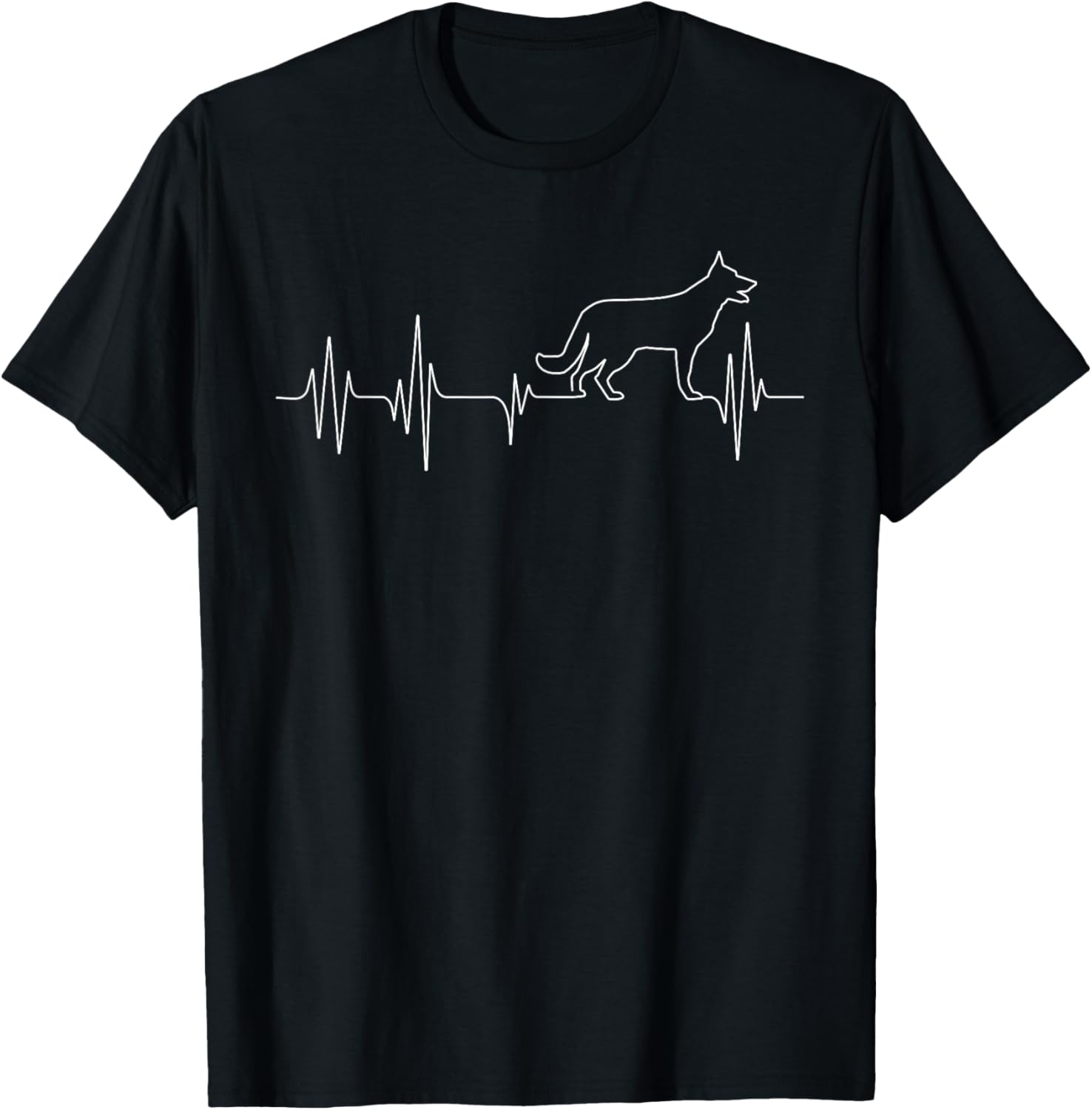 German Shepherd Pulse Heartbeat - Dog Lover Pet Owner T-Shirt