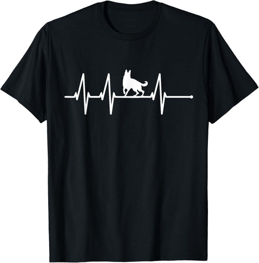German Shepherd Heartbeat Shirt German Shepherd Lovers Gifts