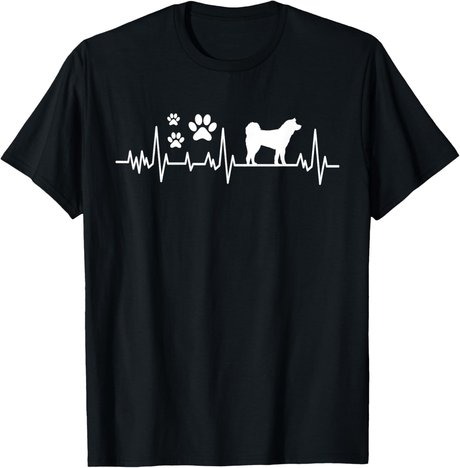 Akita Heartbeat - Dog Lover Animal Pet Owner T-Shirt