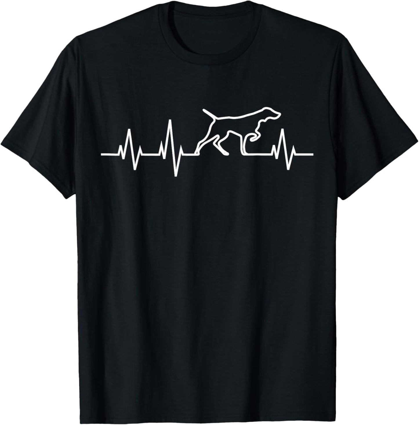 German Shorthaired Pointer Dog Heartbeat GSP Breed Lover T-Shirt