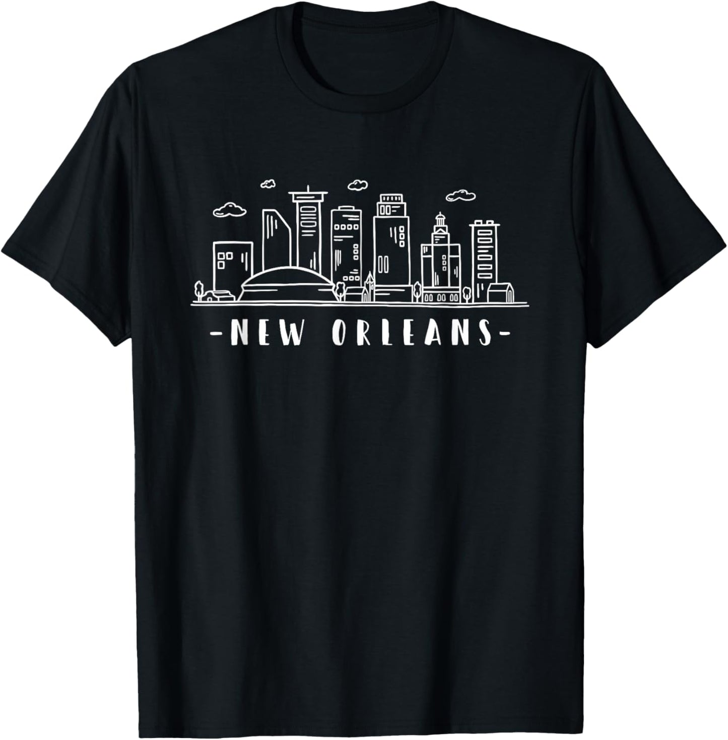 America Louisiana New Orleans Skyline Silhouette T-Shirt