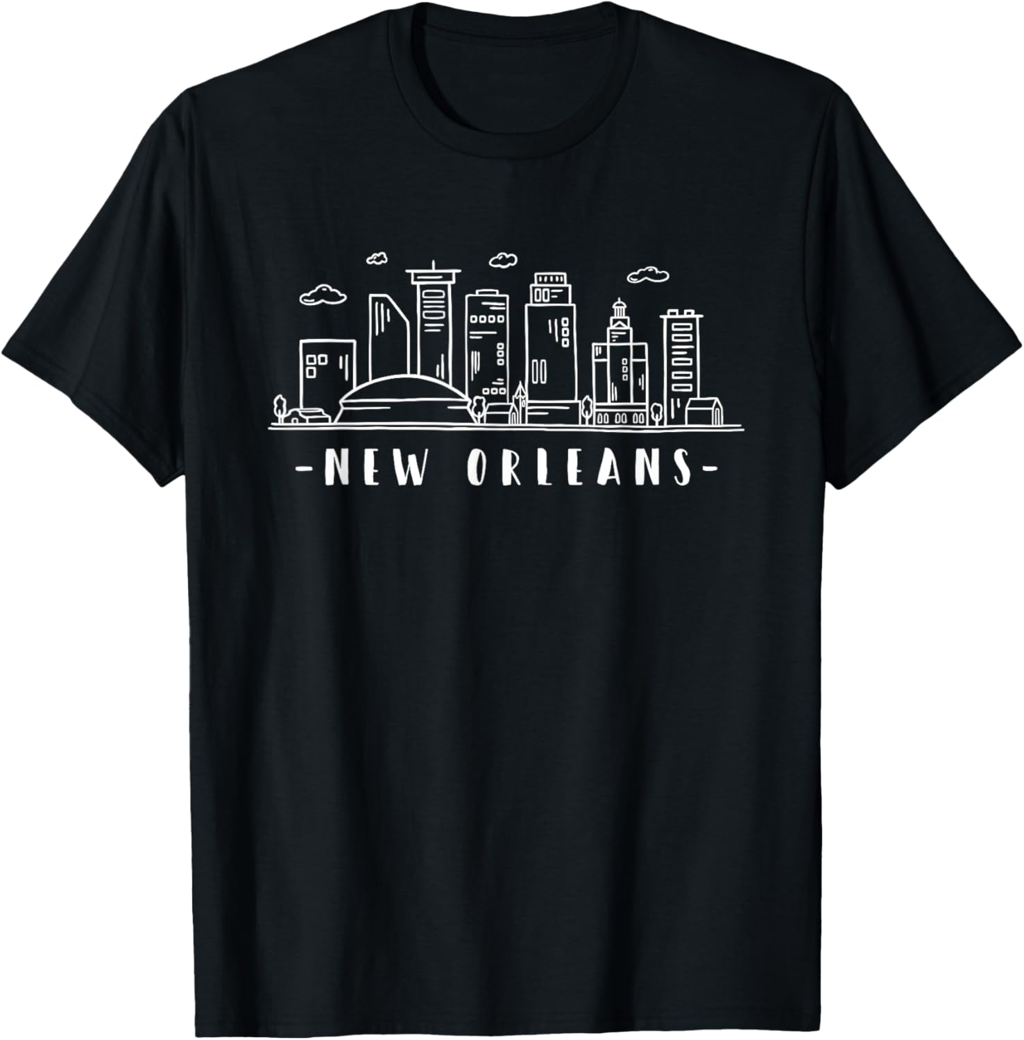 America Louisiana New Orleans Skyline Silhouette T-Shirt