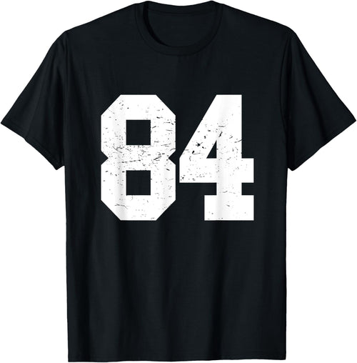 #84 Sports Fan Player T Shirt Number 84 Game Winner Lucky T-Shirt
