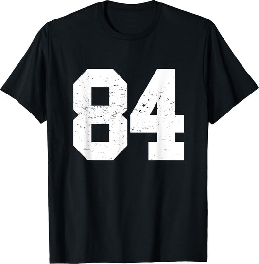 #84 Sports Fan Player T Shirt Number 84 Game Winner Lucky T-Shirt