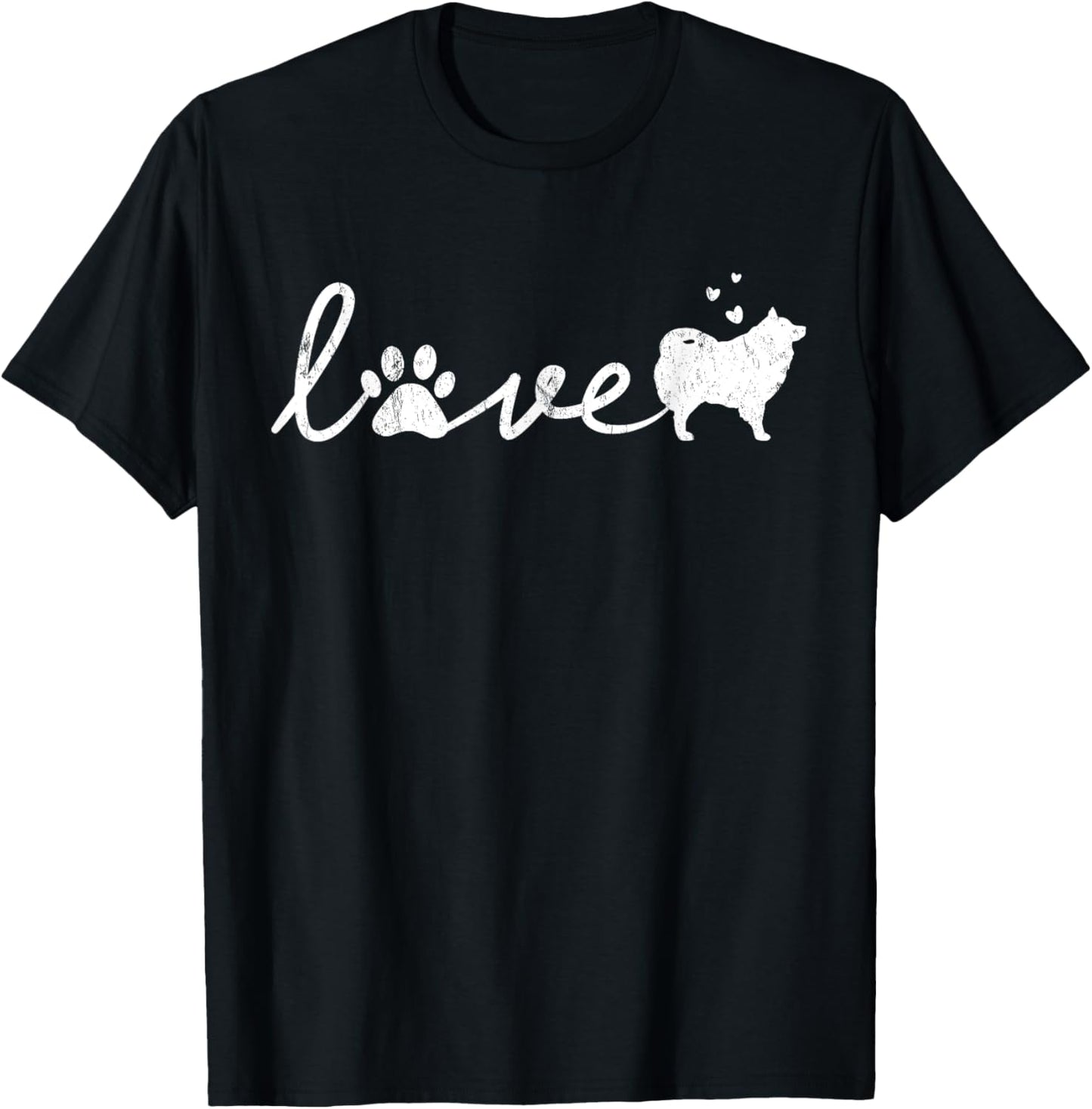 American Eskimo Mom Dad Dog Love Pet Paw Gift T-Shirt for Men Women Girls Kids