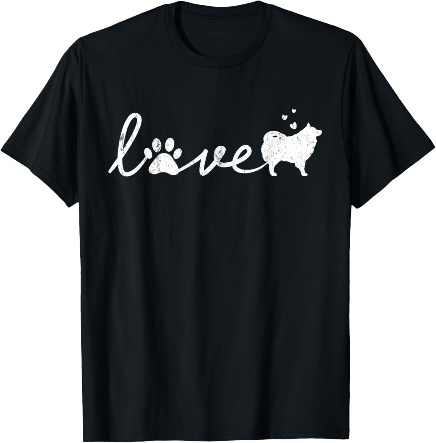 American Eskimo Mom Dad Dog Love Pet Paw Gift T-Shirt for Men Women Girls Kids