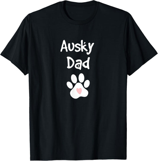 Ausky Dad Australian Cattle Dog Siberian Husky Mix Breed Dog T-Shirt