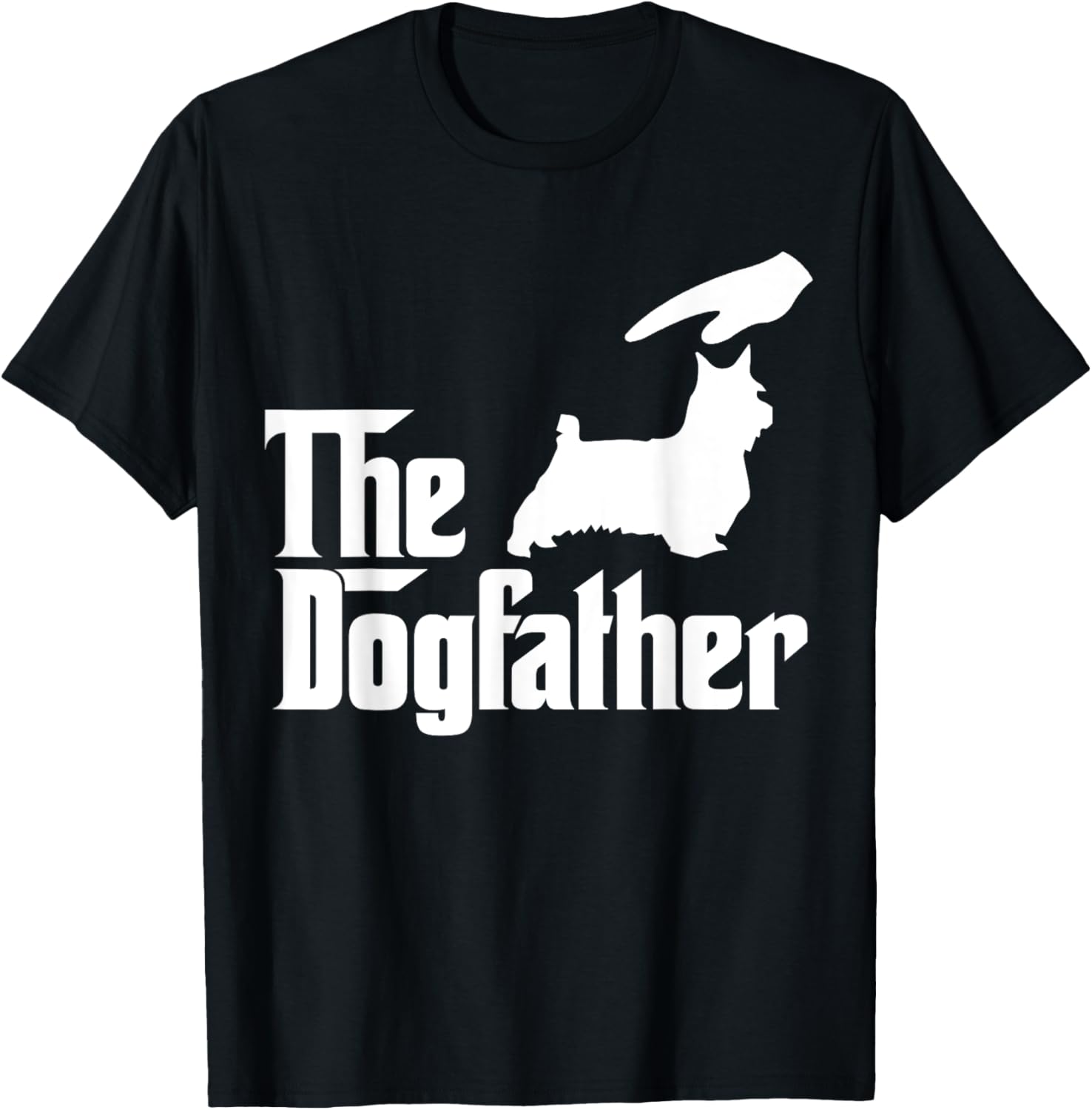 Australian Silky Terrier Dog Dad The DogFather Funny Dogs T-Shirt
