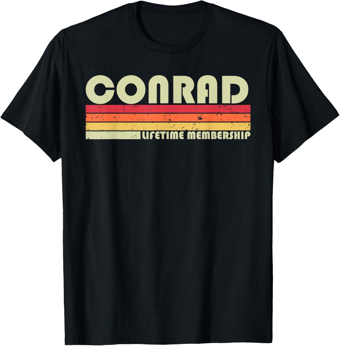 CONRAD Surname Funny Retro Vintage 80s 90s Birthday Reunion T-Shirt