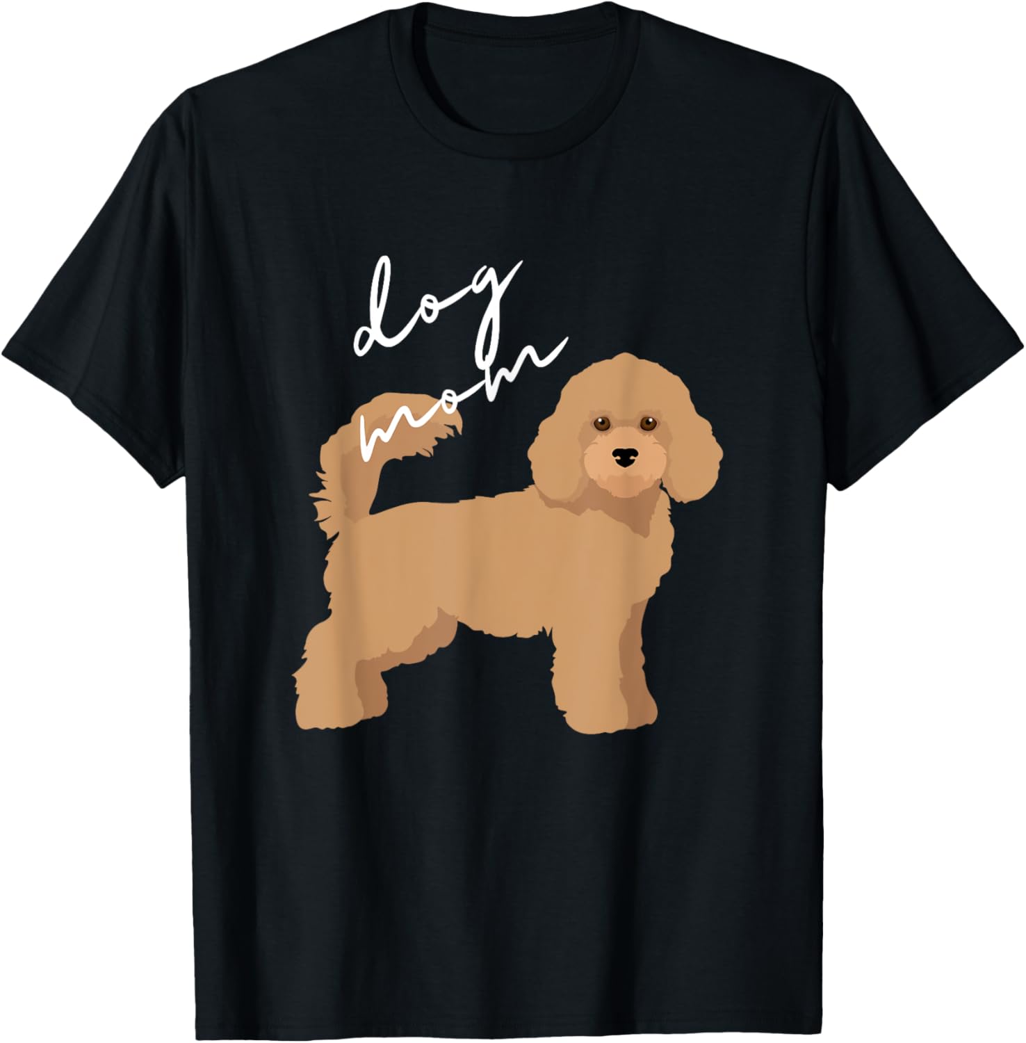 Apricot Poodle Dog Mom T-Shirt for Men Women Girls Kids