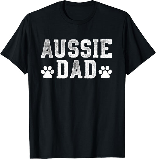 Aussie Dad Australian Shepherd Outfit Aussie Dog Gift T-Shirt for Men Women