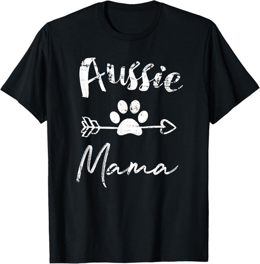 Aussie Dog Mom Australian Shepherd Mama Men Women Kids T-Shirt