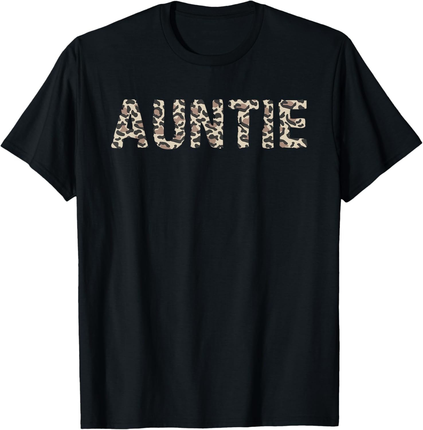 Auntie Cute Leopard Print Shirt Aunt Mother's Day Gift T-Shirt