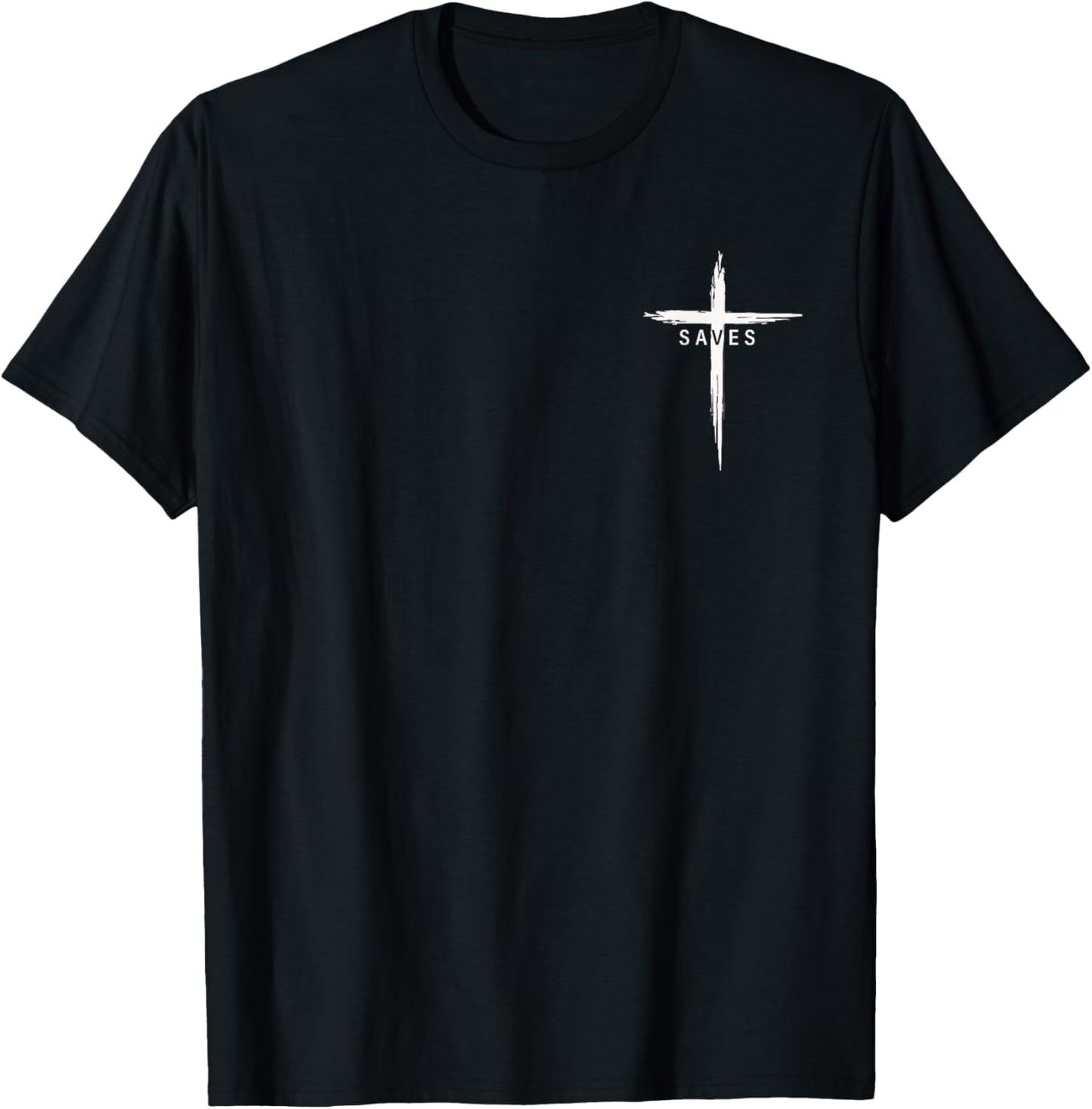 Cool Christian Cross Jesus Saves Men Women Graphic Christ T-Shirt