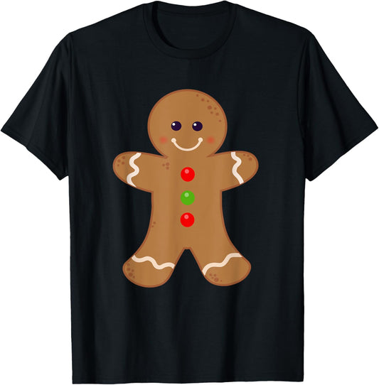 Gingerbread Man Shirt Christmas Cookie Baking Holiday Tee T-Shirt