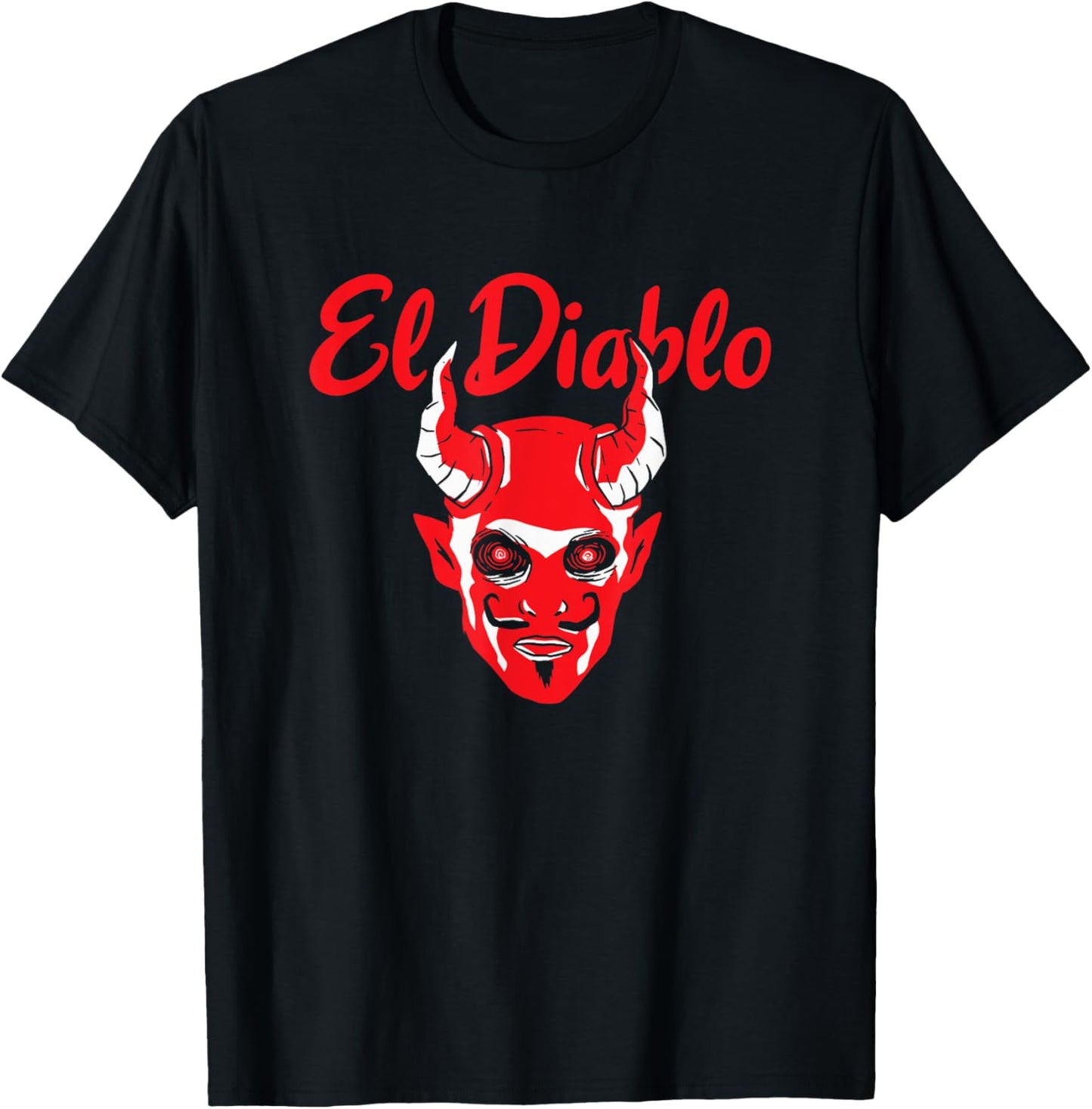 El Diablo Spanish Devil With Wings Spooky Halloween Lucifer T-Shirt