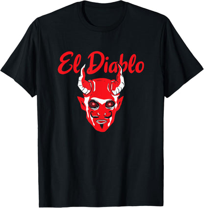 El Diablo Spanish Devil With Wings Spooky Halloween Lucifer T-Shirt