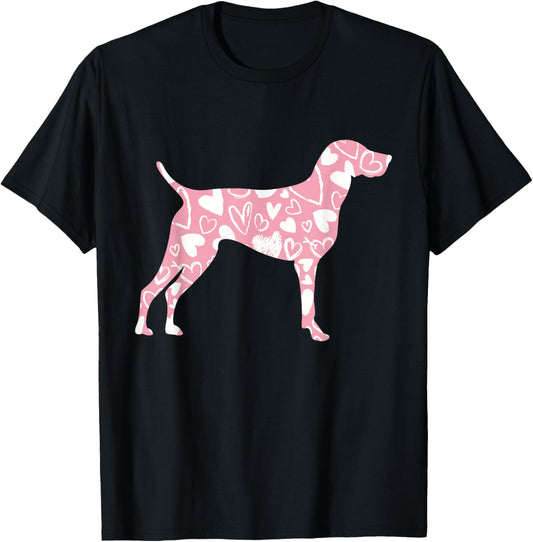 German Shorthair Pointer GSP Dog Mom Valentines Day T-Shirt