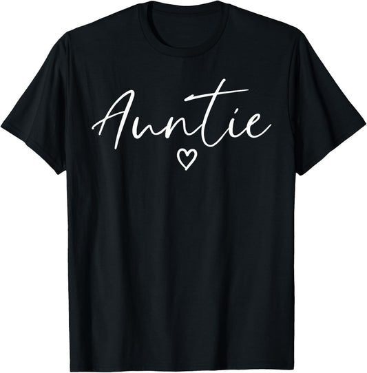 Auntie Gifts For Women Heart Mother's Day Auntie T-Shirt