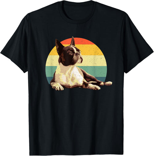 Cool Boston Terrier Art For Men Women Boston Terrier Lovers T-Shirt