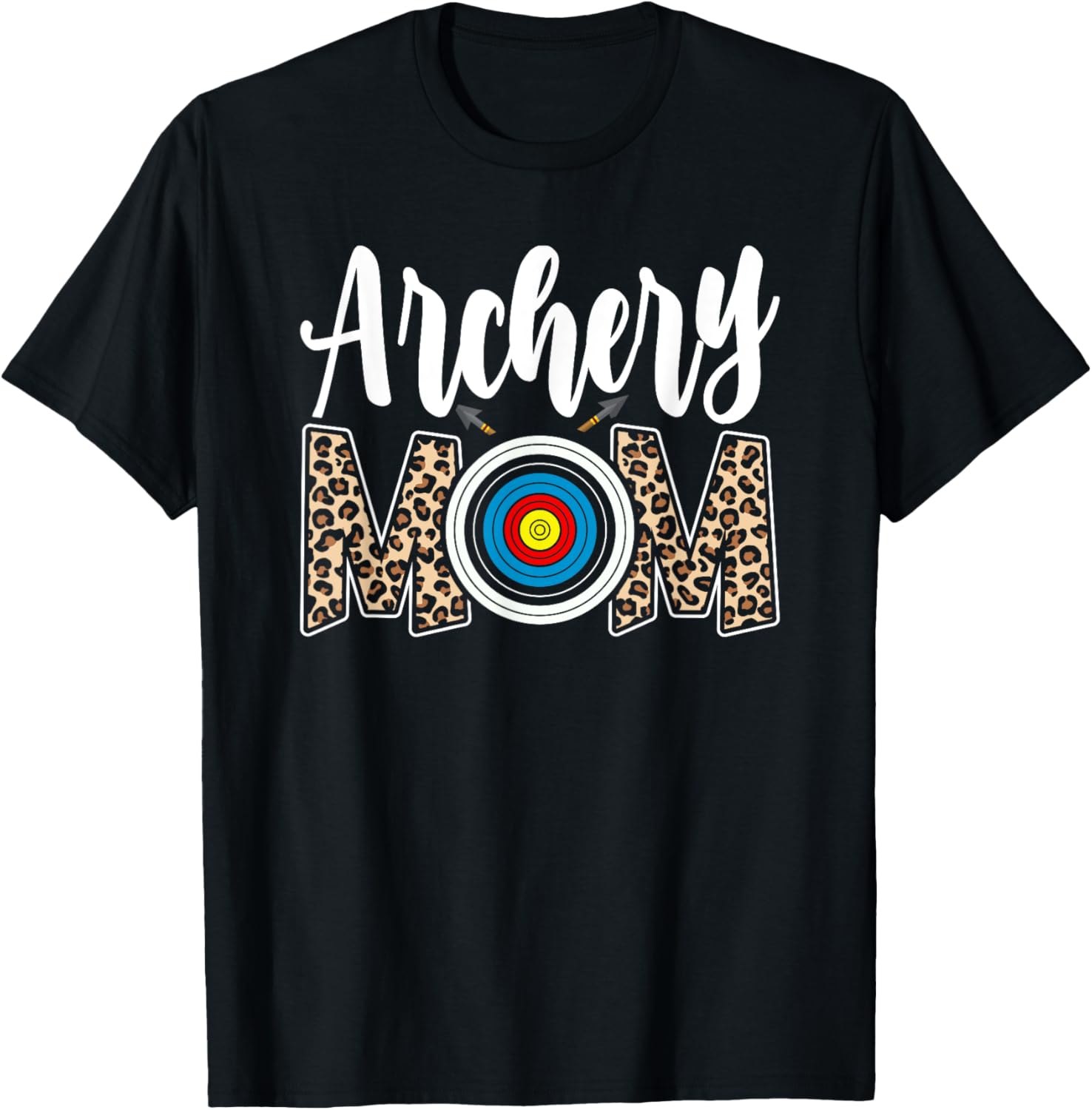 Archery Mom Leopard Archery Mama T-Shirt