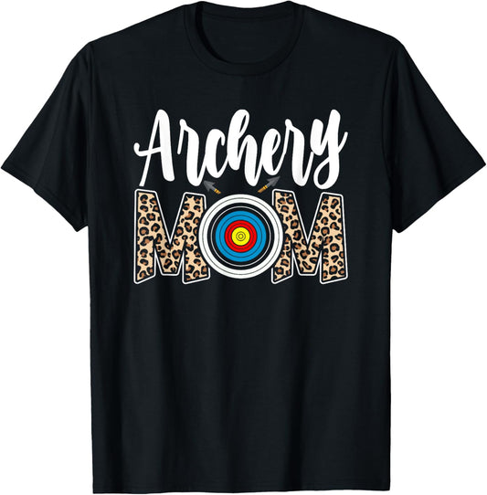 Archery Mom Leopard Archery Mama T-Shirt