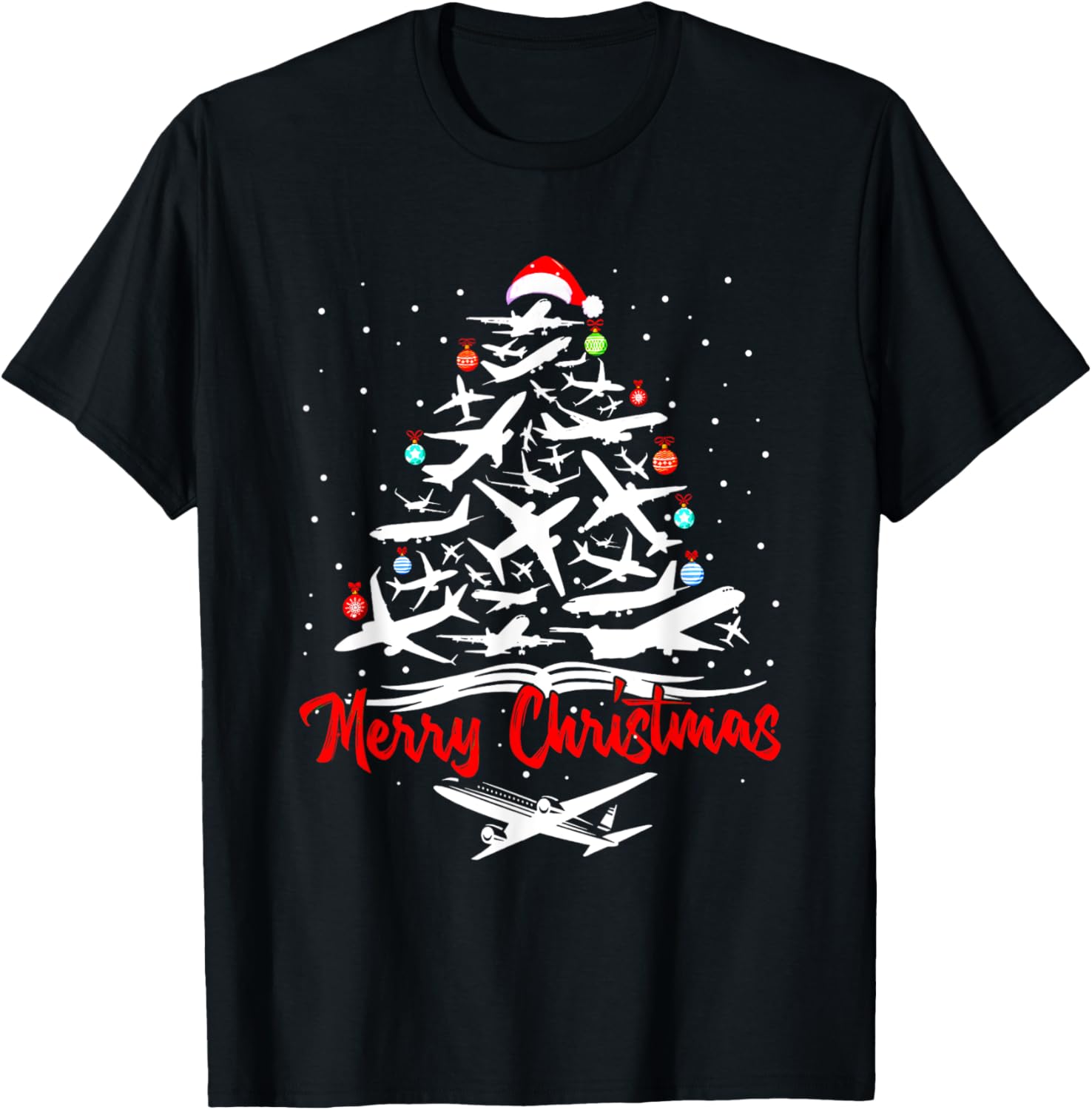 Airplane Christmas Tree tshirts T-Shirt