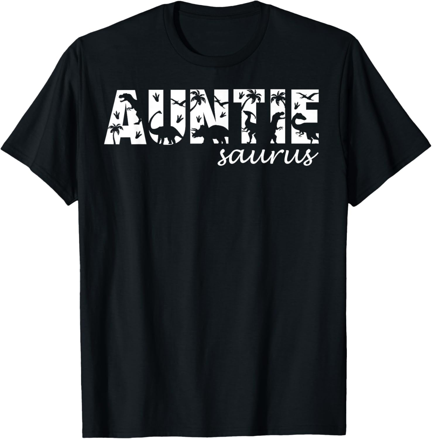 Auntiesaurus T Rex Dinosaur Auntie Saurus Family Matching T-Shirt