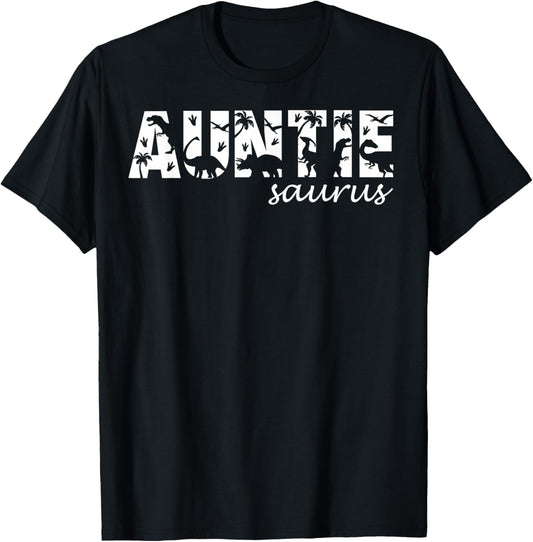 Auntiesaurus T Rex Dinosaur Auntie Saurus Family Matching T-Shirt