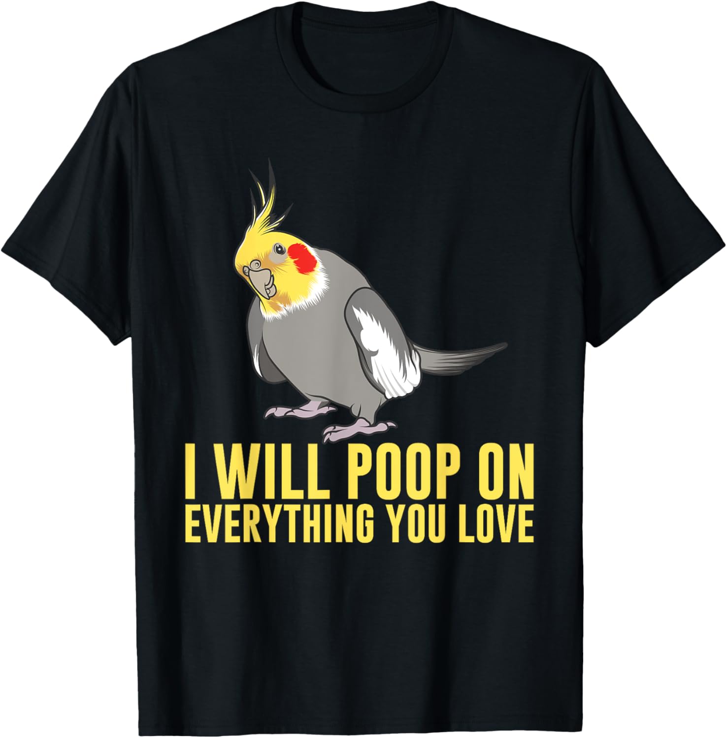 Cool Cockatiel Design For Men Women Cockatoo Cockatiel Lover T-Shirt
