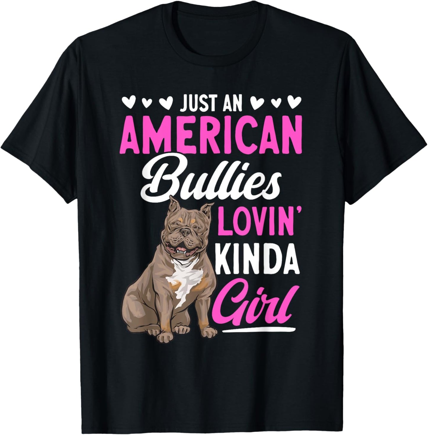 American Bully Dog Mom XL American Bully Girl T-Shirt