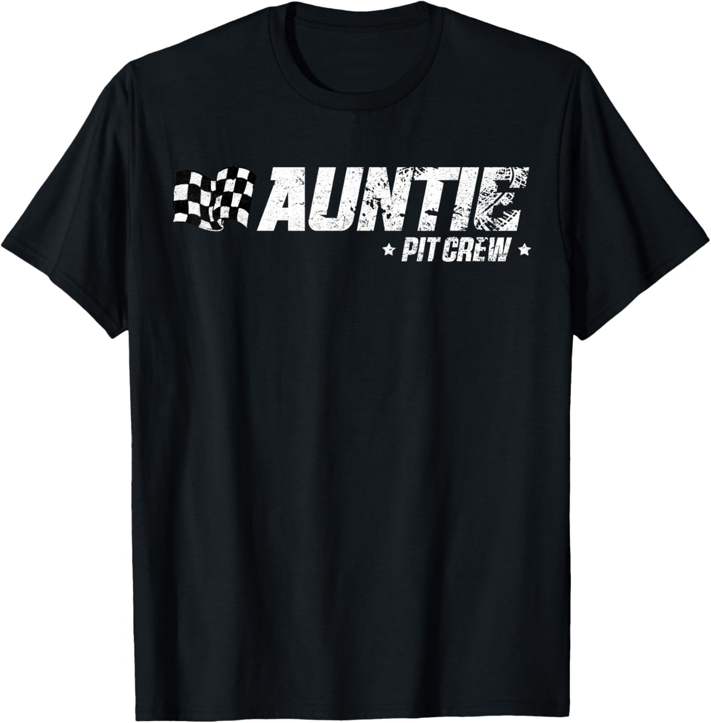 Auntie Pit Crew Race Car Birthday Family Racing T-Shirt