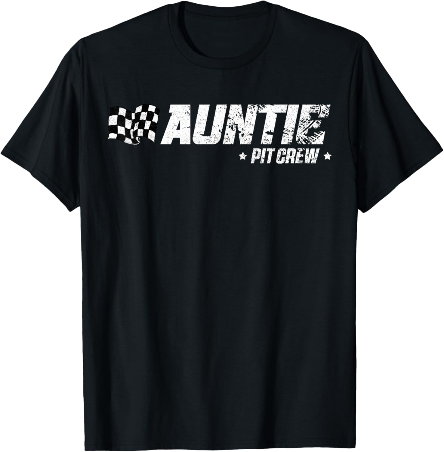 Auntie Pit Crew Race Car Birthday Family Racing T-Shirt