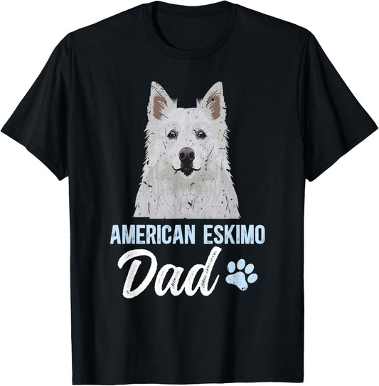 American Eskimo Dad American Eskimo Dog Owner T-Shirt