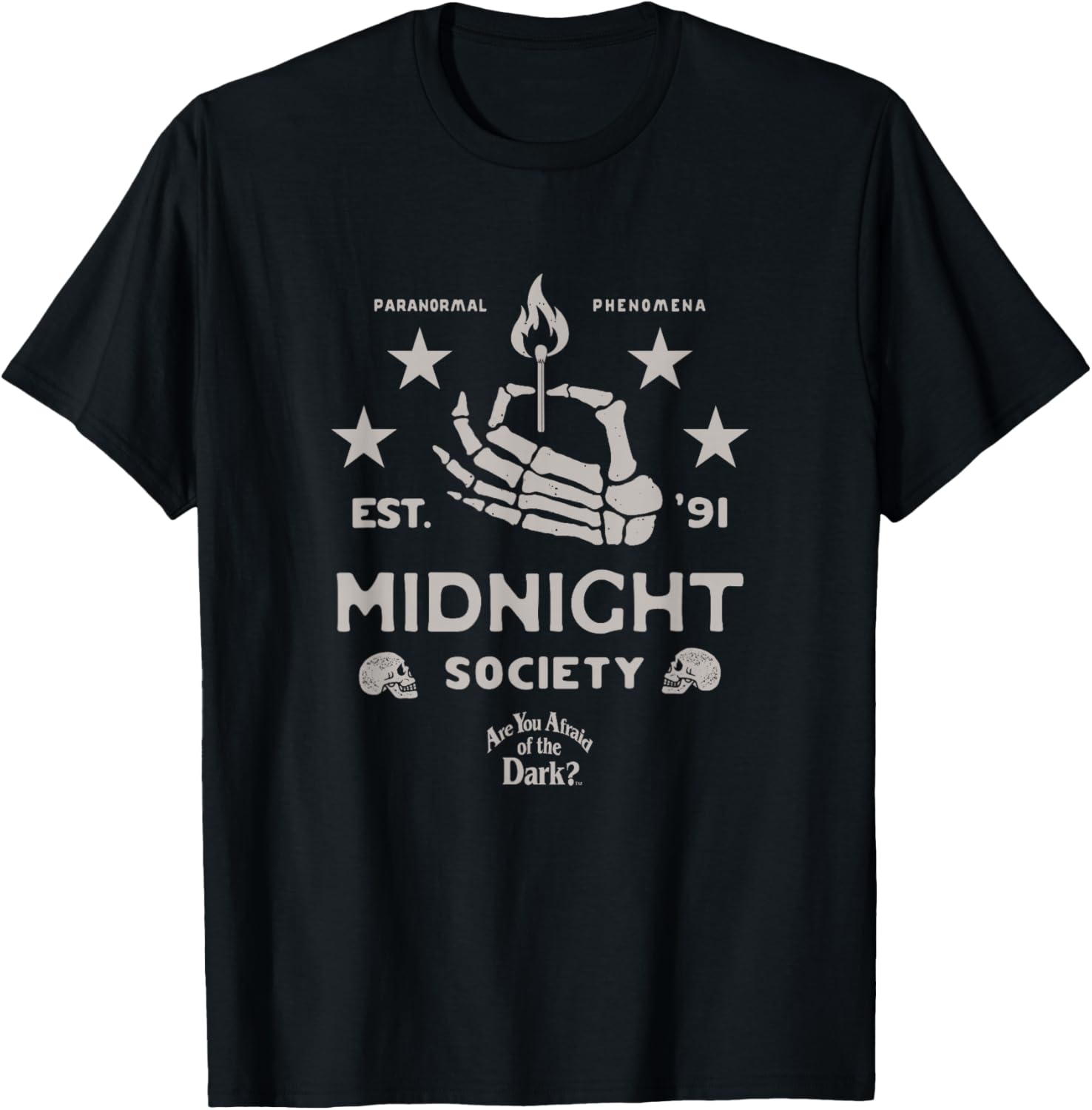 Are You Afraid Of The Dark Midnight Society Vintage Graphic T-Shirt