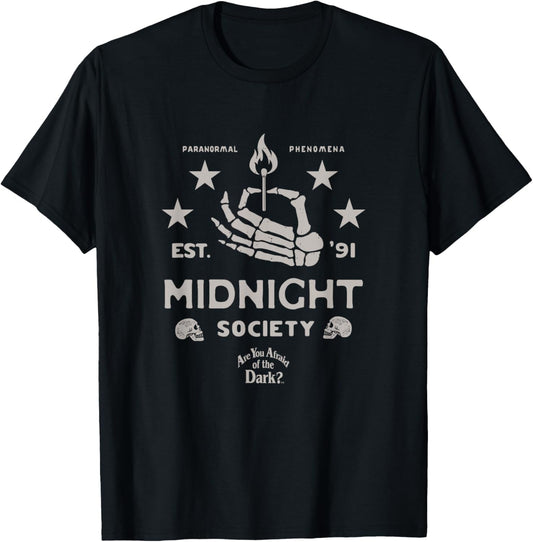 Are You Afraid Of The Dark Midnight Society Vintage Graphic T-Shirt