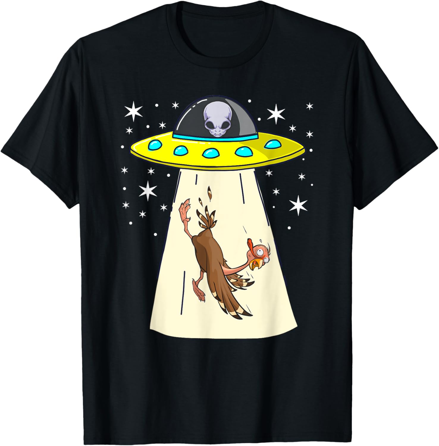 Alien Costume Ufo Thanksgiving Save a Turkey Family Funny T-Shirt