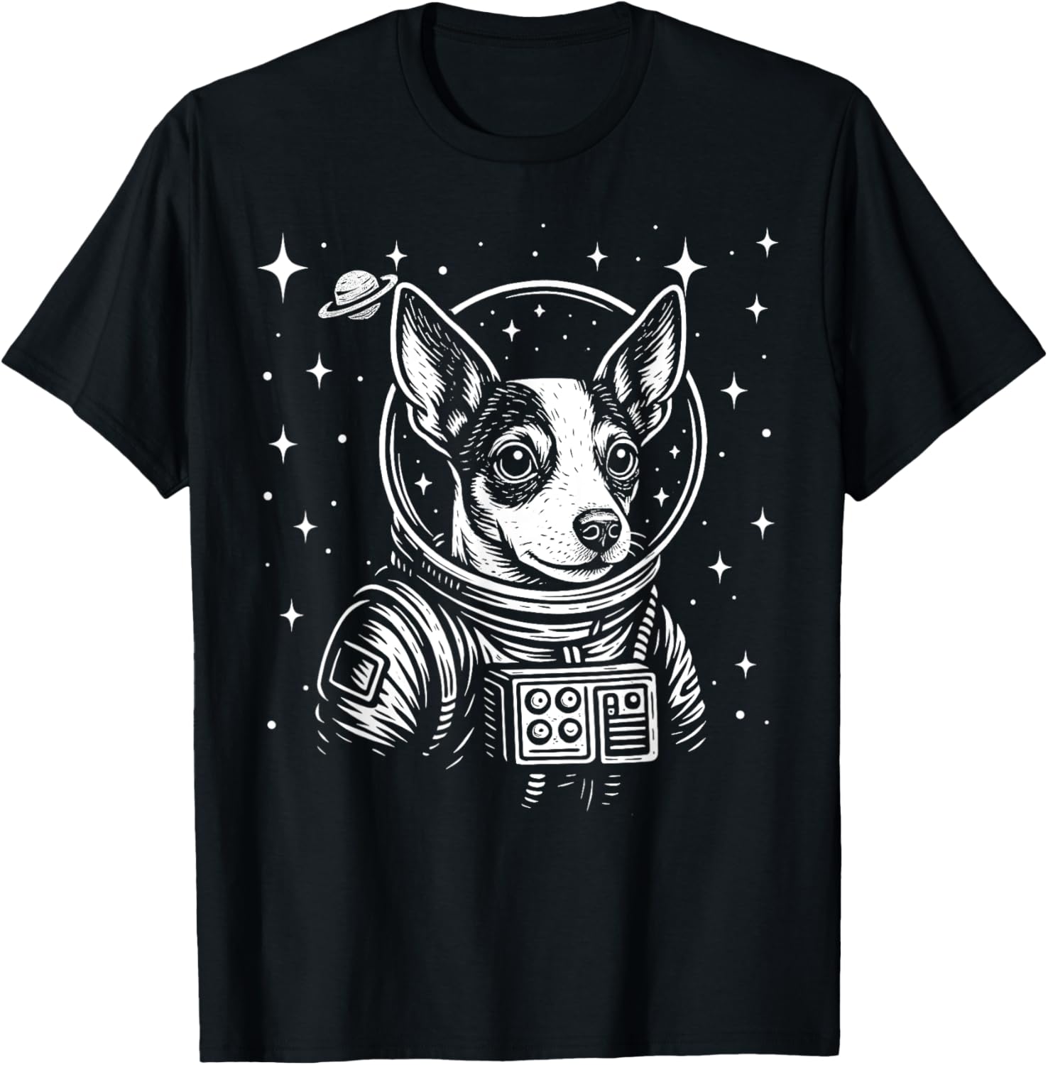 Astronaut Rat Terrier Space Galaxy Dog Lovers T-Shirt