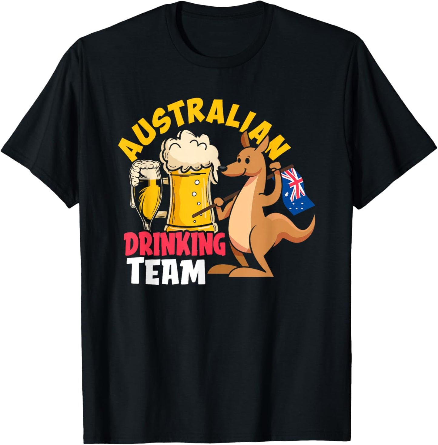 Australian Drinking Beer Team Funny Australia Day T-Shirt
