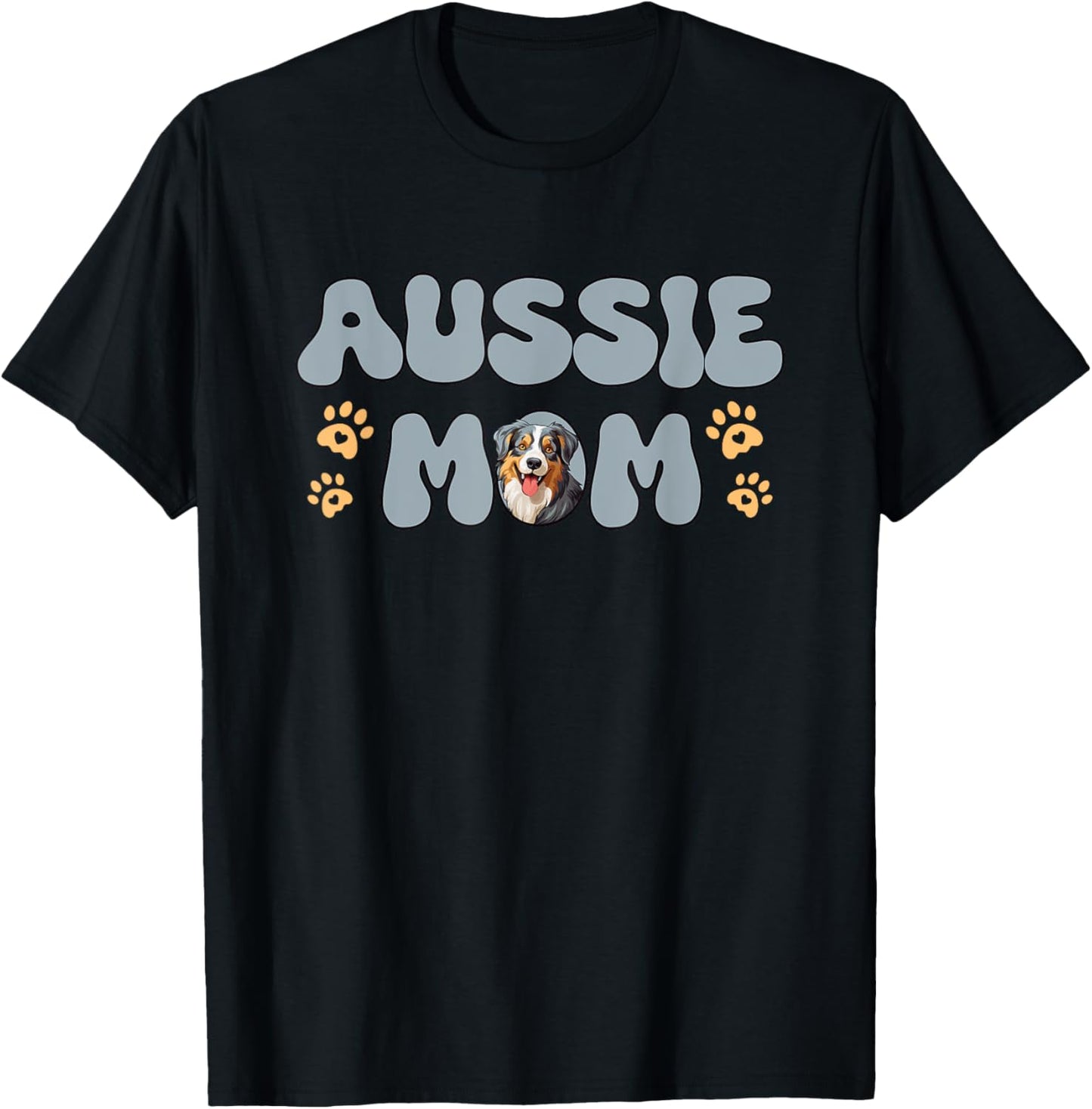 Australian Shepherd Blue Merle Dog World's Best Aussie Mom T-Shirt