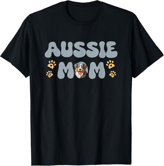 Australian Shepherd Blue Merle Dog World's Best Aussie Mom T-Shirt