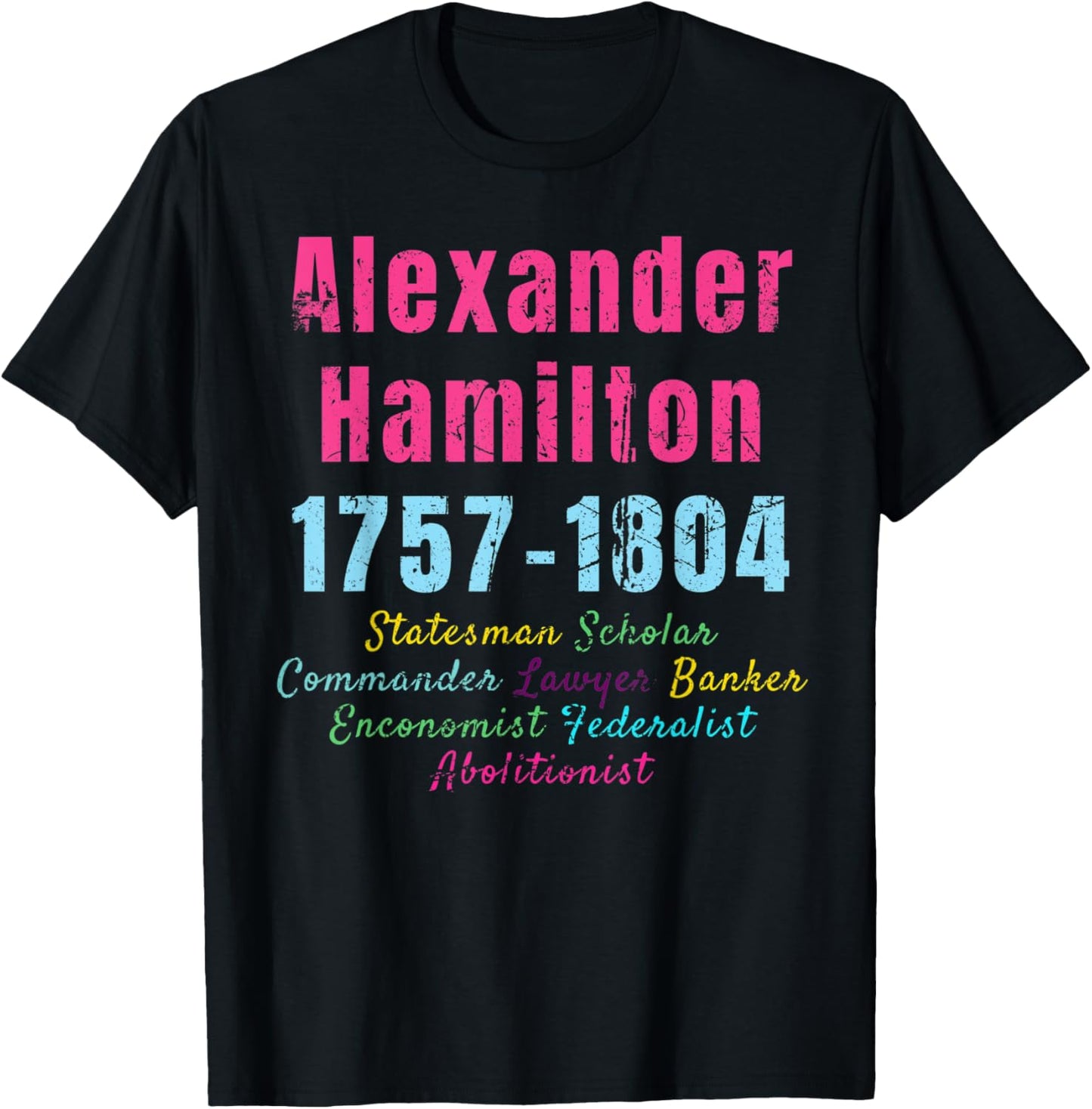 Alexander Hamilton Lovers Vintage Design T-Shirt