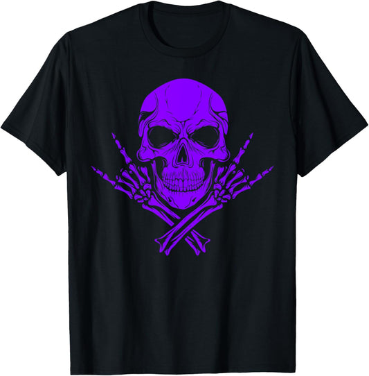 Awesome purple skull T-Shirt