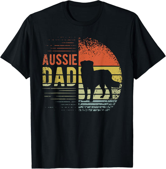 Aussie Dad - Aussie Dog Men Dad Australian Shepherd T-Shirt