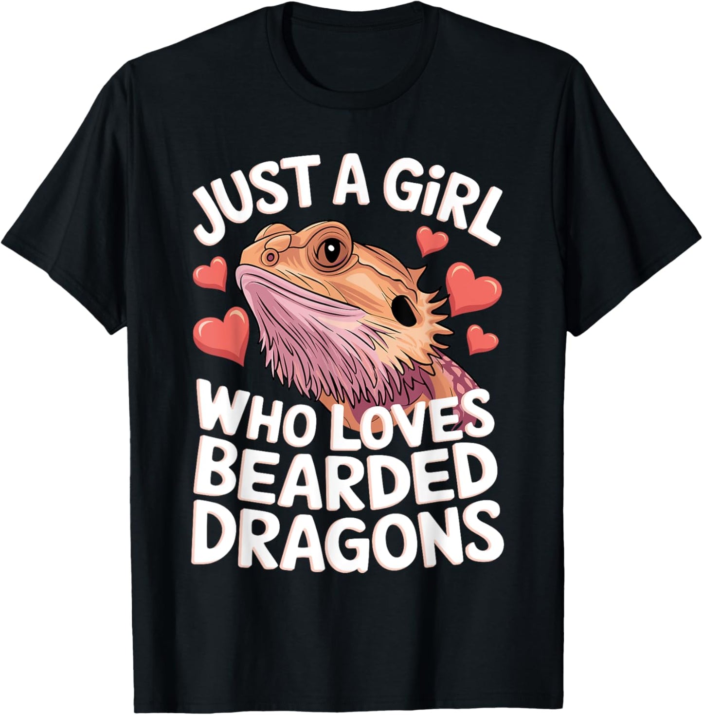 Cool Bearded Dragon Art For Women Girls Bearded Dragon Lover T-Shirt