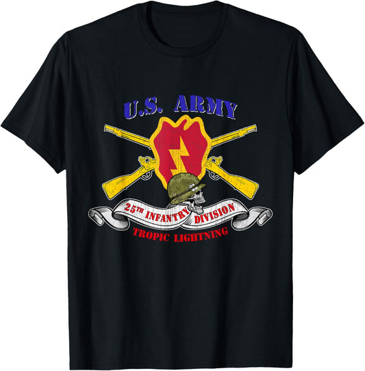 25th Infantry Division 25th ID Veteran Tropic Lightning T-Shirt